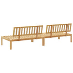 ZNTS Garden Pallet Middle Sofas 2 pcs Solid Wood Acacia 3209307