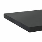 Wall Shelves 2 pcs 100x30x3 cm Black Stainless Steel 30288