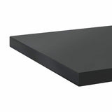 Wall Shelves 2 pcs 100x30x3 cm Black Stainless Steel 30288