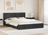 Bed Frame with Storage and Headboard Black 140 x 200 cm 3413942