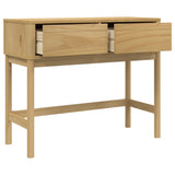 Console Table "FLORO" Wax Brown 89,5x36,5x73 cm Solid Wood Pine 374020