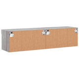 TV Cabinets with LED Lights 2 pcs Grey Sonoma 60x30x30 cm 837138