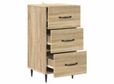 Drawer Cabinet Sonoma Oak 33 x 34.5 x 89.5 cm Engineered Wood 894847