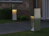 Solar Led Pathway Light 2 pcs Silver Galvanized 879721