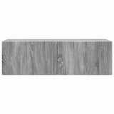 TV Wall Cabinet Grey Sonoma 98 x 31 x 29.5 cm Engineered Wood 892241