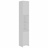 802669 Bathroom Cabinet White 30x30x183,5 cm Engineered Wood