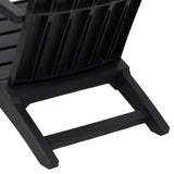 Garden Adirondack Chair Black Polypropylene 364165