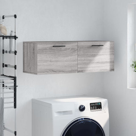 ZNTS Wall Cabinet Grey Sonoma 100x36.5x35 cm Engineered Wood 830162