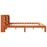 Bed Frame without Mattress Wax Brown 180x200 cm Super King Solid Wood Pine 3306809