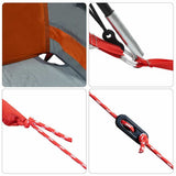 Family Tent with Roof Grey and Orange 721 x 335 x 212 cm 4100672