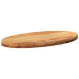 Table Top Light Brown 80x40x4 cm Solid Wood Oak Oval 4009049