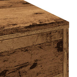 Narrow Bathroom Cupboard with Wheels Old Wood Engineered Wood 855284