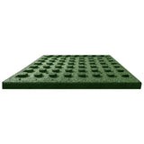 Fall Protection Tiles 18 pcs Rubber 50x50x3 cm Green 3053181