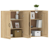 Wall Mounted Cabinets 2 pcs Sonoma Oak Engineered Wood 3197987