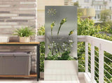 Garden Privacy Screen Silver 50 x 140 cm Galvanised steel 876432