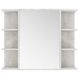 ZNTS Bathroom Mirror Cabinet Concrete Grey 80x20.5x64 cm Engineered Wood 802610