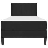 Bed Frame with Mattress with Headboard Black 90 x 190 cm Velvet 3415246