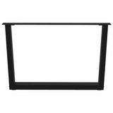 Coffee Table Legs V-Shape 2 pcs Black 70x cm Steel 4012636