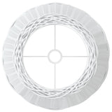 Lamp Shade White 50x30 cm Wicker 364387