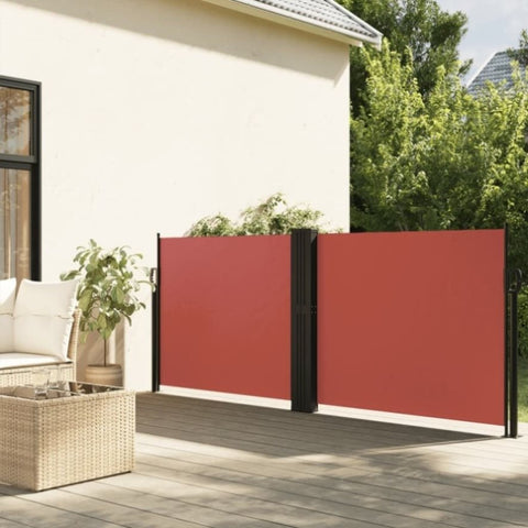ZNTS Retractable Side Awning Terracotta 120x1000 cm 4004708