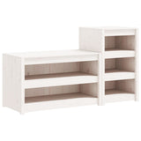 Outdoor Kitchen Cabinets MEPPEL 2 pcs White Solid Wood Pine 3196131