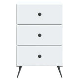 Bedside Cabinet White 43 x 41 x 66.5 cm Engineered Wood 895475