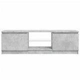 ZNTS TV Cabinet with LED Lights Concrete Grey 120x30x35.5 cm 804287