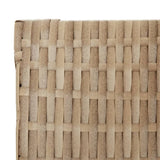 Room Divider 5 Panels Beige Poly Rattan 365367