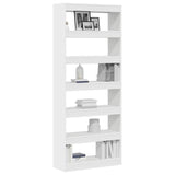 Book Cabinet with Shelf White 80 x 30 x 198 cm Engineered Wood 3333916