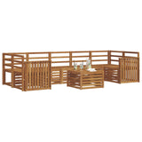 Sofa Sets 8 pcs Natural Solid Acacia Wood 3374524