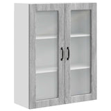 Wall Glass Cabinet PORTO Grey Sonoma 80 x 31 x 100 cm 885511