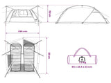 Tunnel Tent Grey and Orange 361 x 235 x 147 cm 42017402
