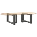 Coffee Table Legs T-Shaped 2 pcs Anthracite 60x25x cm Steel 4013014