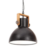 320535 Industrial Hanging Lamp 25 W Black Round 40 cm E27