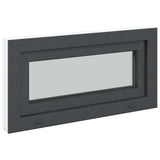Basement Window RISOR 80x40 cm Tilt 3 Glazing Anthracite 4108464