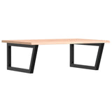 Basin Shelf Wall Mounted Steel and Solid Wood Oak 3302635