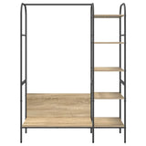 Clothes Rack with Shelf Brown 120 x 44 x 160 cm Engineered Wood 868446
