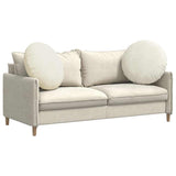 Seat Cushions 2 pcs Cream 80 x 29 cm Velvet 42014257