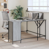 Desk Grey Sonoma 141x141x75 cm Engineered Wood 837600