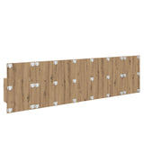 Headboard With Cabinet 3 pcs Artisan Oak Engineered Wood 3415940