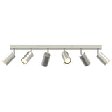 Ceiling Spotlight with Spotlights Nickel 73 x 6 x 16 cm Metal 4108205