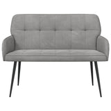 2 Seater Sofa with Metal Legs 2-Seater Light Grey Velvet 42051051