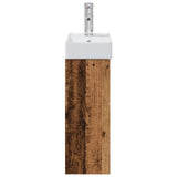 Bathroom Vanity Unit with Tap Old Wood 40.5 x 22.5 x 62 cm 889527