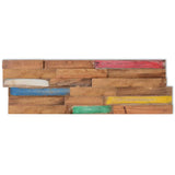 Wall Cladding Panels 10 pcs 1,03 m Solid Teak Wood 326169