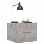 Bedside Cabinets 2 pcs Concrete Grey 40x30x30 cm Engineered Wood 801062