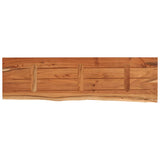 Table Top 140x40x2.5 cm Rectangular Solid Wood Acacia Live Edge 370255