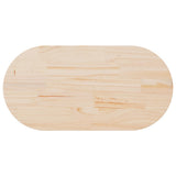 Table Top 110x55x2.5 cm Solid Wood Pine Oval 824365