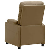 Massage Chair Cappuccino Faux Leather 339131