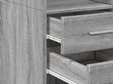 Slim Storage Cabinet Grey Sonoma 30x42.5x225 cm Engineered Wood 3281271