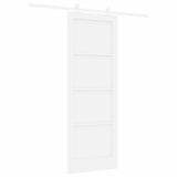 Sliding Door White 78 x 211 cm Solid Pine Wood 3333389